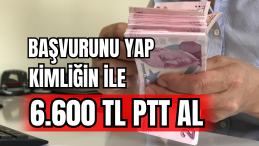 Başvurunu Yap Kimliğin ile 6.600 TL PTT Al