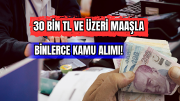 30 Bin TL ve Üzeri Maaşla Binlerce Kamu Alımı!  