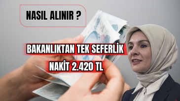 Bakanlıktan Tek Seferlik Nakit 2.420 TL Nasıl Alınır? 
