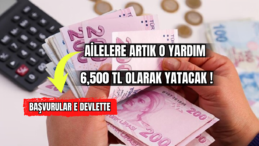 Ailelere Artık O Yardım 6,500 TL Olarak Yatacak! 