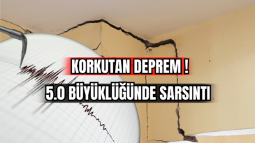 Korkutan Deprem! 5.0 Büyüklüğünde Sarsıntı  