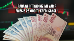 Paraya İhtiyacınız mı Var? Faizsiz 25.000 TL Kredi Şansı! 