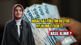 Doğal Gaz Tüketim Desteği Aylık 188 TL- 438 TL   