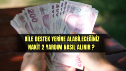Aile Destek Yerine Alabileceğiniz Nakit 2 Yardım Nasıl Alınır ? 