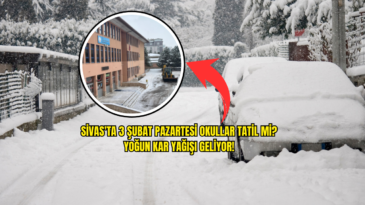 Sivas’ta 3 Şubat Pazartesi Okullar Tatil Mi? Yoğun Kar Yağışı Geliyor! 