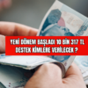 Yeni Dönem Başladı 10 Bin 317 TL Destek Kimlere Verilecek?
