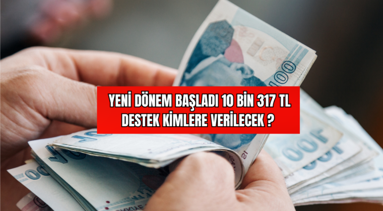 Yeni Dönem Başladı 10 Bin 317 TL Destek Kimlere Verilecek?